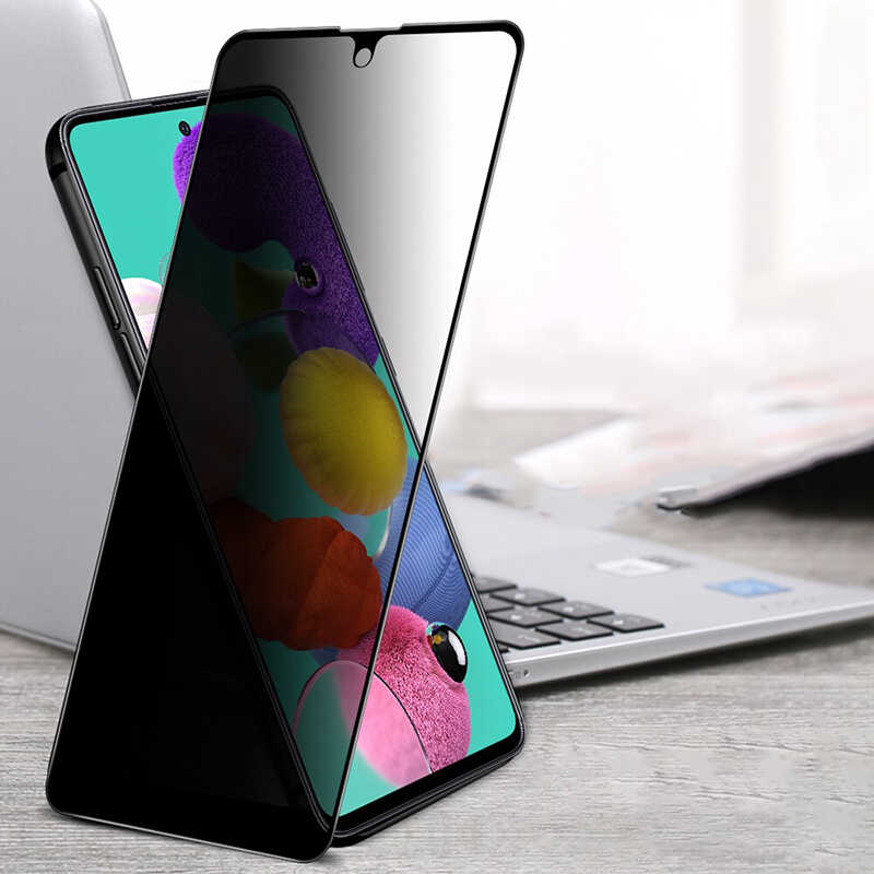 Samsung Galaxy A52 Uyumlu Zore New 5D Privacy Temperli Ekran Koruyucu