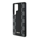 Samsung Galaxy S25 Ultra Uyumlu Kılıf DKNY Orjinal Lisanslı M-safe Şarj Özellikli 3D Yazılı Checkered Pattern Kapak - 5