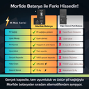 Apple iPhone 13 Pro Uyumlu 3300mAh Yüksek Kapasiteli Batarya - Gelişmiş Akıllı Chip - Pil Sağlığı Destekli - Morfide M-Max