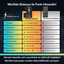 Apple iPhone 13 Pro Max Uyumlu 4750mAh Yüksek Kapasiteli Batarya - Gelişmiş Akıllı Chip - Pil Sağlığı Destekli - Morfide M-Max