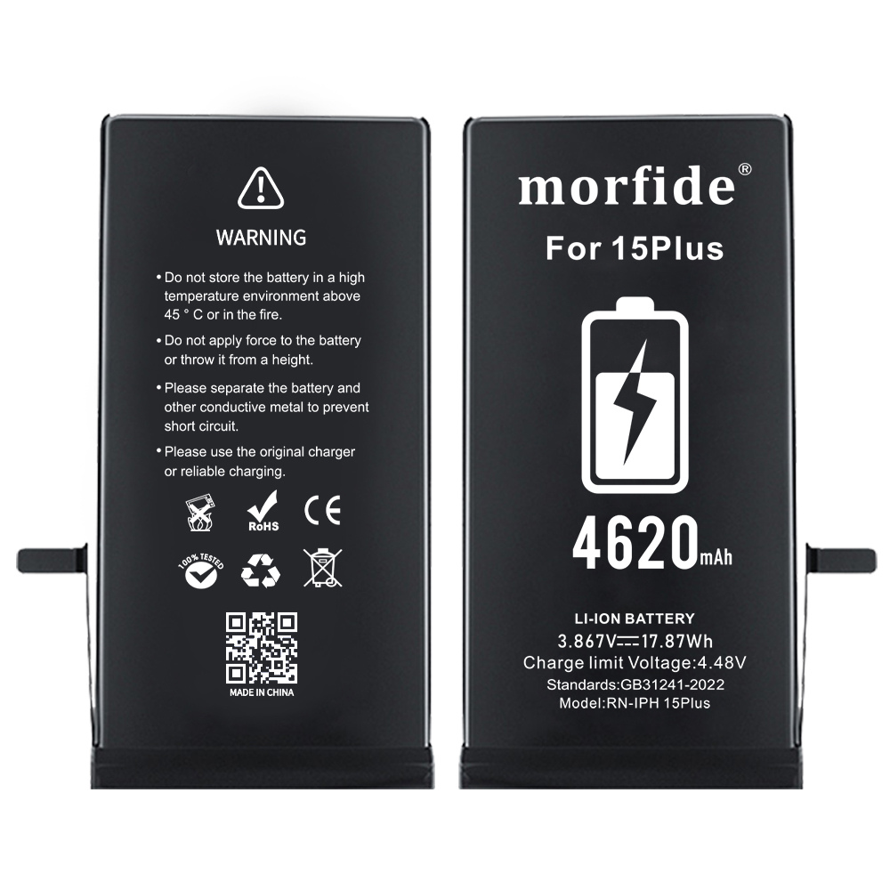 Apple iPhone 15 Plus Uyumlu 4620mAh Yüksek Kapasiteli Batarya - Gelişmiş Akıllı Chip - Pil Sağlığı Destekli - Morfide M-Max