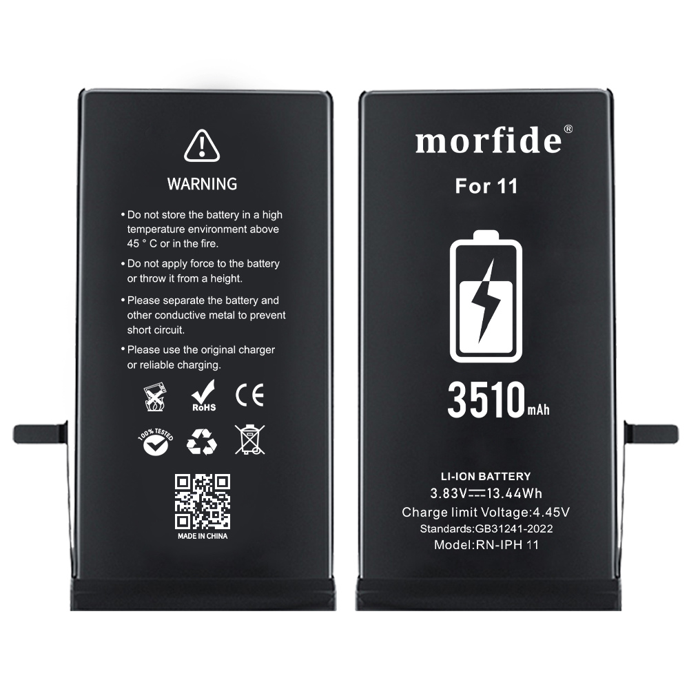 Apple iPhone 11 Uyumlu 3510mAh Yüksek Kapasiteli Batarya Morfide M-Max – A Sınıf Hücre, 15 Ay Garantili