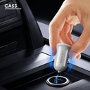 Lenyes CA53 Hızlı Şarj Özellikli Dual Type-C + USB-A Portlu Mini Araç Şarj Aleti 30W - 3
