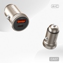 Lenyes CA57 Hızlı Şarj Özellikli Dual Type-C + USB-A Portlu Mini Araç Şarj Aleti 30W - 1