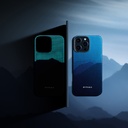 Apple iPhone 15 Pro Max Uyumlu Kılıf M-safe Şarj Özellikli Lumintex Teknolojili Fosforlu Özellikli Aramid Fiber Pitaka Tactile Woven Starpeak Serisi Over The Horizon Kapak - 4