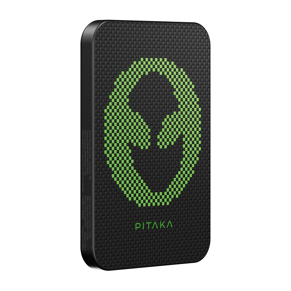 Pitaka Tactile Woven Qi2 Şarj Teknolojili Aramid Fiber M-Safe Powerbank 15W 5000mAh - 2