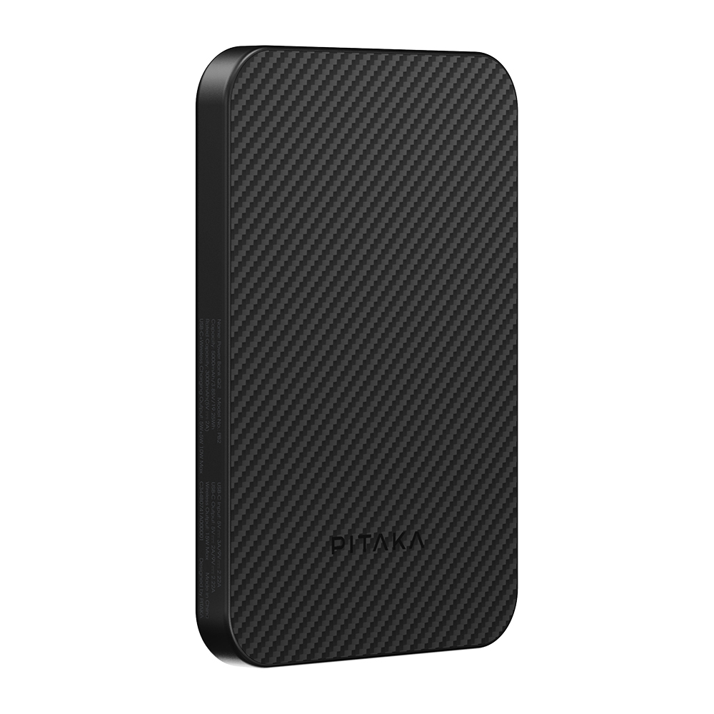 Pitaka Tactile Woven Qi2 Şarj Teknolojili Aramid Fiber M-Safe Powerbank 15W 5000mAh - 16