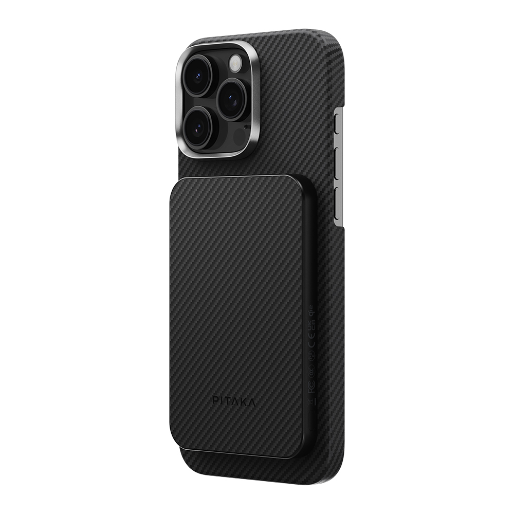 Pitaka Tactile Woven Qi2 Şarj Teknolojili Aramid Fiber M-Safe Powerbank 15W 5000mAh - 19