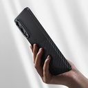 Samsung Galaxy S25 Edge Uyumlu Kılıf M-safe Şarj Özellikli Karbon Fiber Benks Montage ArmorAir Kevlar Kapak - 6