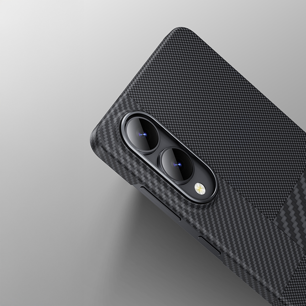 Samsung Galaxy S25 Edge Uyumlu Kılıf M-safe Şarj Özellikli Karbon Fiber Benks Montage ArmorAir Kevlar Kapak - 9