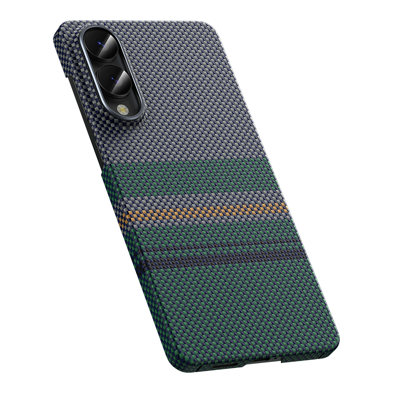 Samsung Galaxy S25 Edge Uyumlu Kılıf M-safe Şarj Özellikli Karbon Fiber Tasarımlı Benks Aurora ArmorAir Kevlar Kapak - 1
