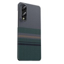 Samsung Galaxy S25 Edge Uyumlu Kılıf M-safe Şarj Özellikli Karbon Fiber Tasarımlı Benks Aurora ArmorAir Kevlar Kapak - 2