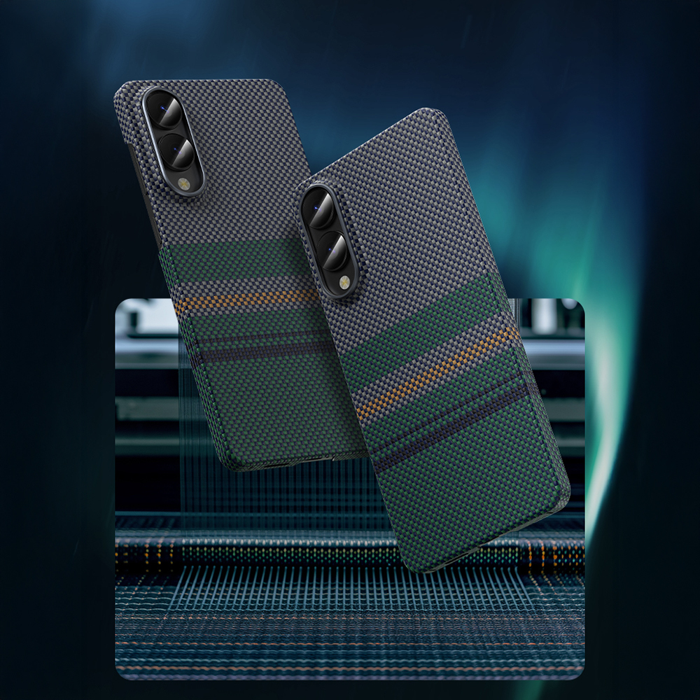 Samsung Galaxy S25 Edge Uyumlu Kılıf M-safe Şarj Özellikli Karbon Fiber Tasarımlı Benks Aurora ArmorAir Kevlar Kapak - 4