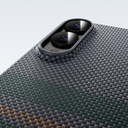 Samsung Galaxy S25 Edge Uyumlu Kılıf M-safe Şarj Özellikli Karbon Fiber Tasarımlı Benks Aurora ArmorAir Kevlar Kapak - 8