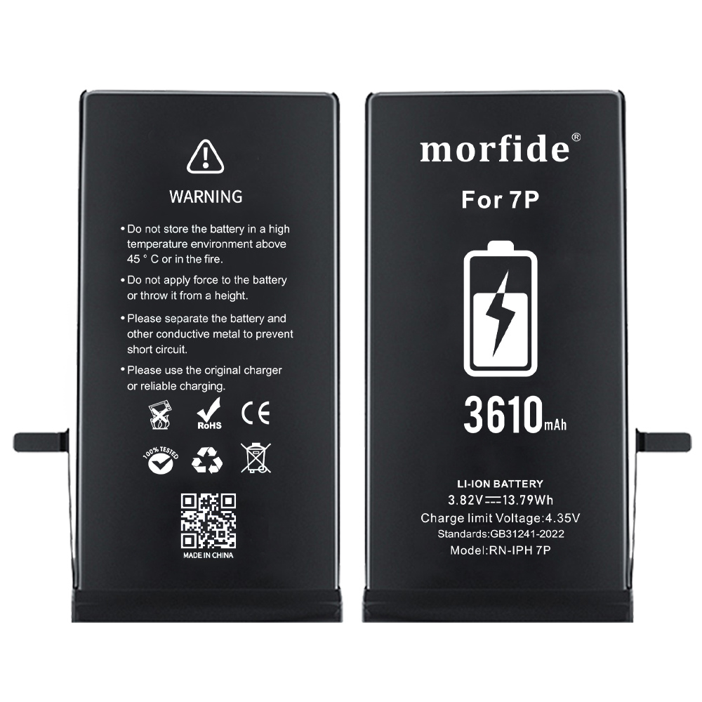 Apple iPhone 7 Plus Uyumlu 3610mAh Yüksek Kapasiteli Batarya Morfide M-Max – A Sınıf Hücre, 15 Ay Garantili