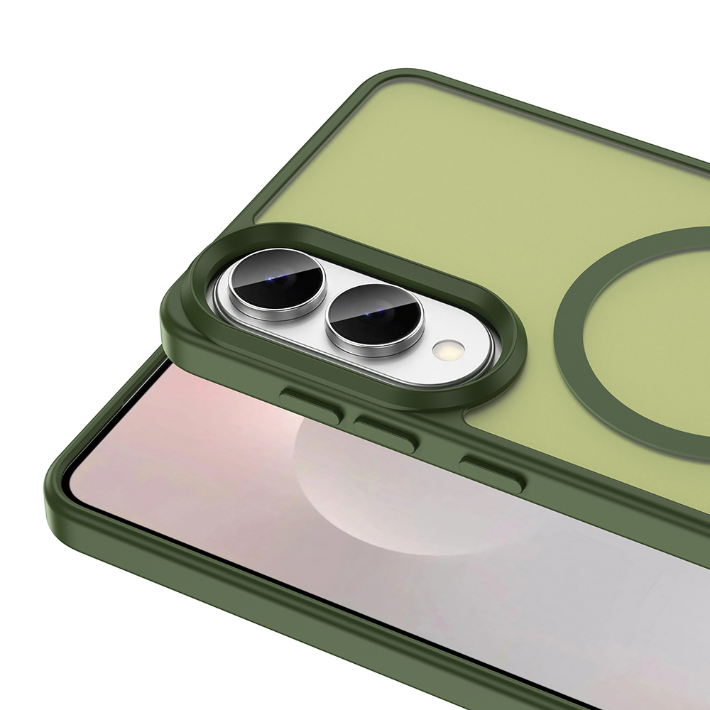 Samsung Galaxy S25 Edge Uyumlu Kılıf M-safe Şarj Özellikli Mat Arka Yüzey Zore Sio Kapak - 2