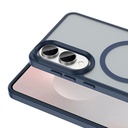 Samsung Galaxy S25 Edge Uyumlu Kılıf M-safe Şarj Özellikli Mat Arka Yüzey Zore Sio Kapak - 6