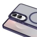 Samsung Galaxy S25 Edge Uyumlu Kılıf M-safe Şarj Özellikli Mat Arka Yüzey Zore Sio Kapak - 8