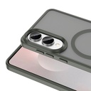 Samsung Galaxy S25 Edge Uyumlu Kılıf M-safe Şarj Özellikli Mat Arka Yüzey Zore Sio Kapak - 10