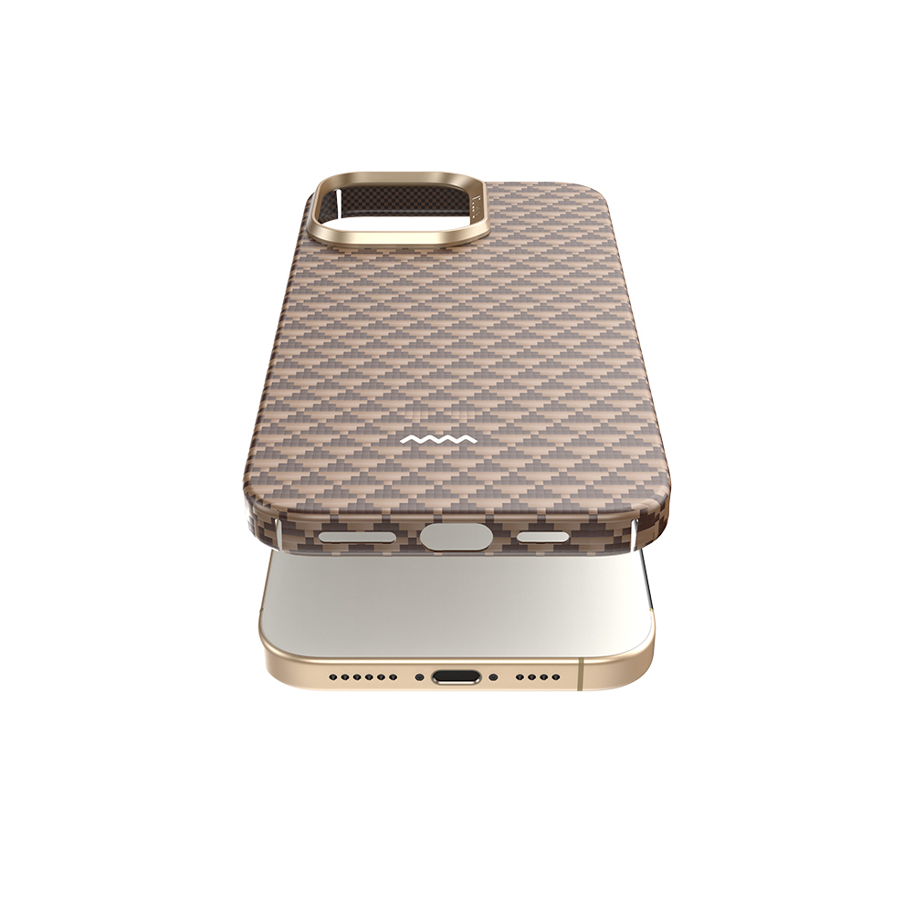 Apple iPhone 16 Pro Uyumlu Kılıf M-safe Şarj Özellikli Raptic Aramid Skin Origin Serisi Kapak - 2