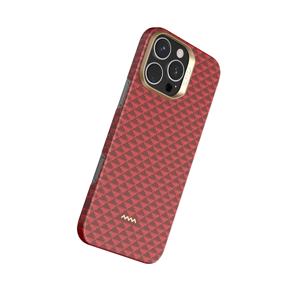 Apple iPhone 16 Pro Uyumlu Kılıf M-safe Şarj Özellikli Raptic Aramid Skin Origin Serisi Kapak - 4