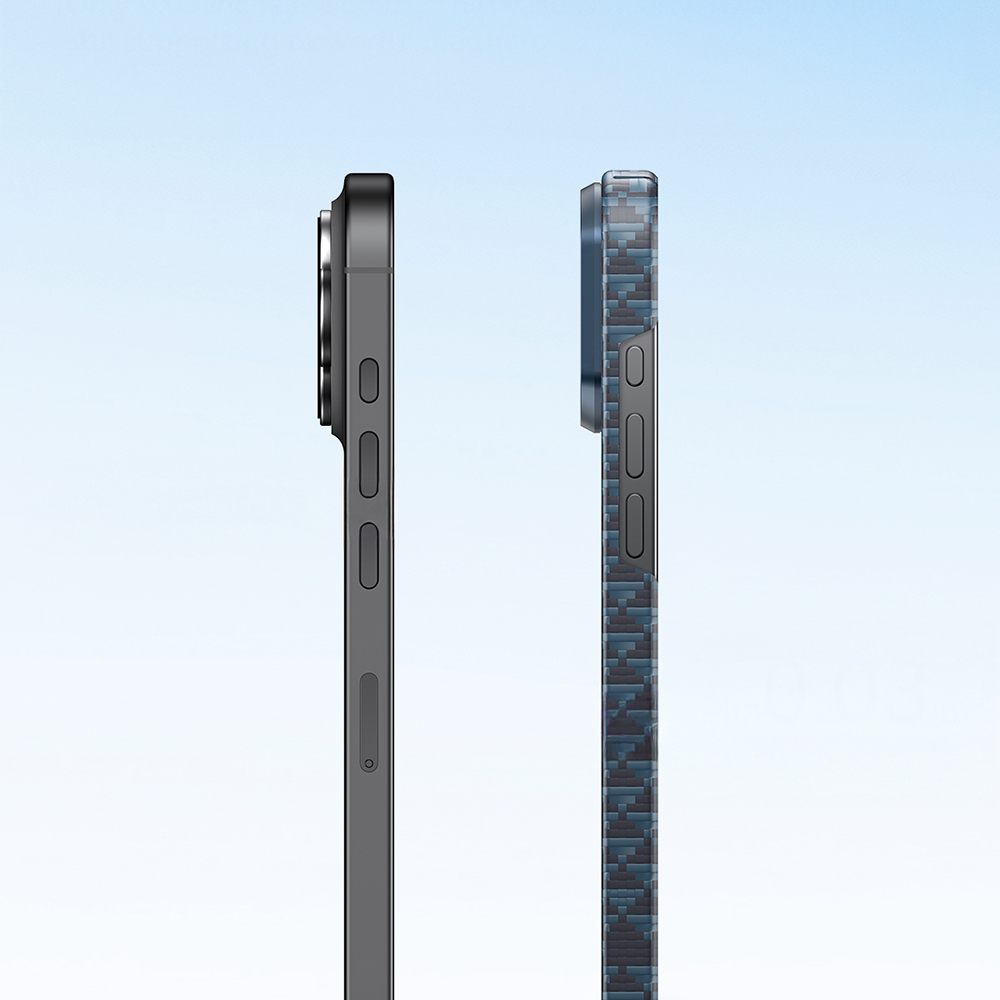 Apple iPhone 16 Pro Uyumlu Kılıf M-safe Şarj Özellikli Raptic Aramid Skin Origin Serisi Kapak - 10