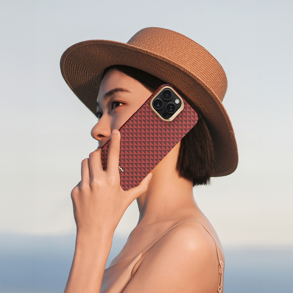 Apple iPhone 16 Pro Uyumlu Kılıf M-safe Şarj Özellikli Raptic Aramid Skin Origin Serisi Kapak - 18