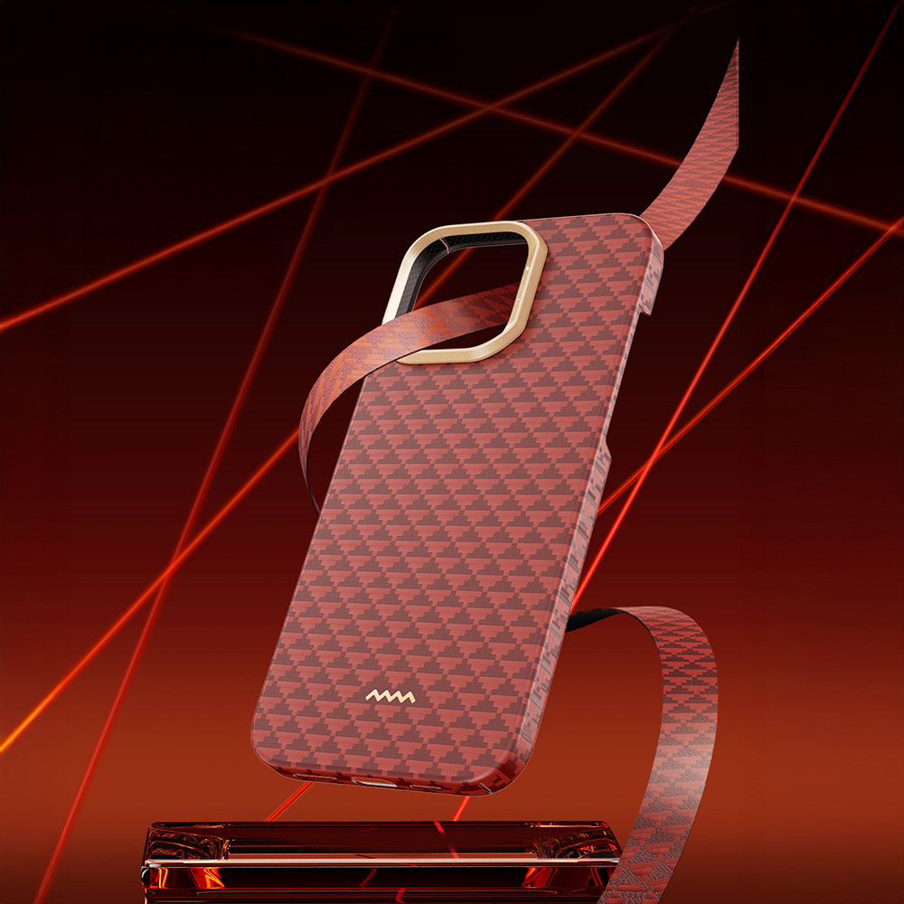 Apple iPhone 16 Pro Uyumlu Kılıf M-safe Şarj Özellikli Raptic Aramid Skin Origin Serisi Kapak - 22