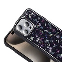 Apple iPhone 15 Pro Uyumlu Kılıf Taşlı ve Simli Tasarım Zore Azra Kapak - 5