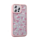 Apple iPhone 15 Pro Max Uyumlu Kılıf Taşlı ve Simli Tasarım Zore Azra Kapak - 3