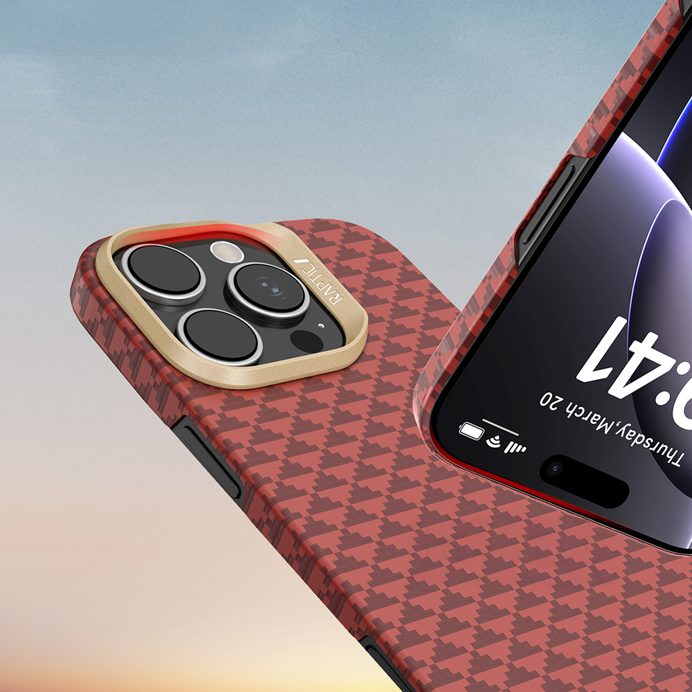 Apple iPhone 16 Pro Max Uyumlu Kılıf M-safe Şarj Özellikli Raptic Aramid Skin Origin Serisi Kapak - 7