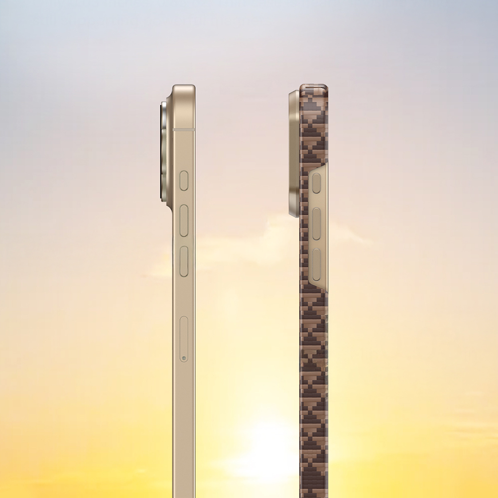 Apple iPhone 16 Pro Max Uyumlu Kılıf M-safe Şarj Özellikli Raptic Aramid Skin Origin Serisi Kapak - 9