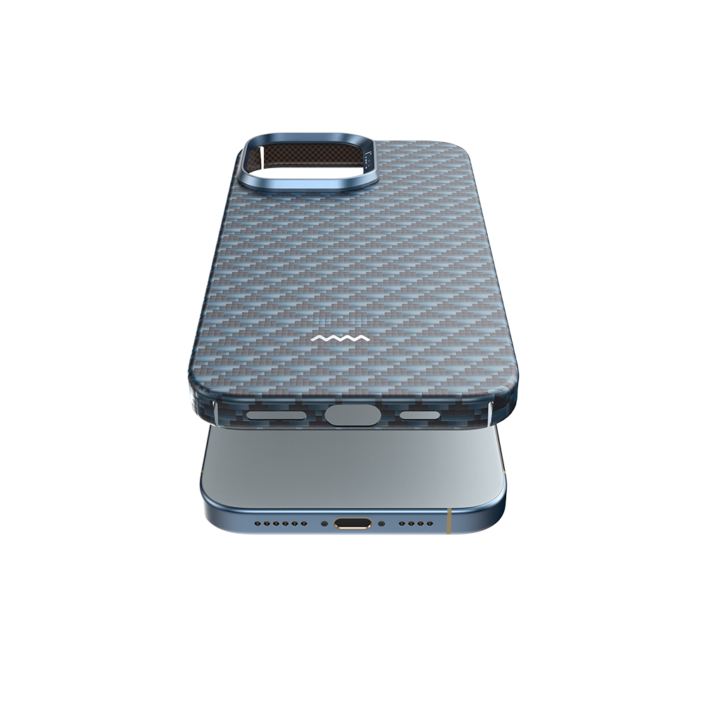 Apple iPhone 16 Pro Max Uyumlu Kılıf M-safe Şarj Özellikli Raptic Aramid Skin Origin Serisi Kapak - 15