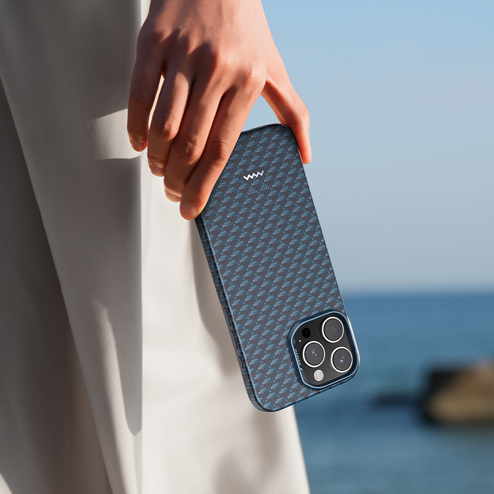 Apple iPhone 16 Pro Max Uyumlu Kılıf M-safe Şarj Özellikli Raptic Aramid Skin Origin Serisi Kapak - 21