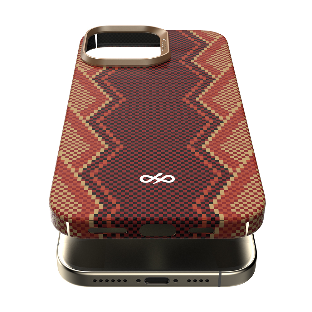 Apple iPhone 16 Pro Uyumlu Kılıf M-safe Şarj Özellikli Raptic Aramid Skin Bionic Serisi Kapak - 2