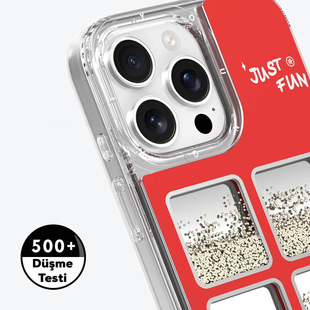 Apple iPhone 16 Pro Max Uyumlu Kılıf Aynalı ve Boncuklu Tasarım Youngkit Spirit Serisi Kapak - 5