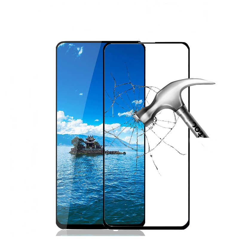 Xiaomi Poco F2 Pro Uyumlu Zore Kenarları Kırılmaya Dayanıklı Cam Ekran Koruyucu