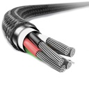 Lenyes LC546 Type-C to Lightning Örgü Tasarımlı Hızlı Şarj Özellikli Data ve Şarj Kablosu 27W 1M - 1