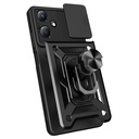 Infinix Hot 30 Uyumlu Play Kılıf Magnetik Standlı Kamera Korumalı Zore Sürgülü Vega Kapak - 1