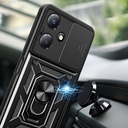 Infinix Hot 30 Uyumlu Play Kılıf Magnetik Standlı Kamera Korumalı Zore Sürgülü Vega Kapak - 4