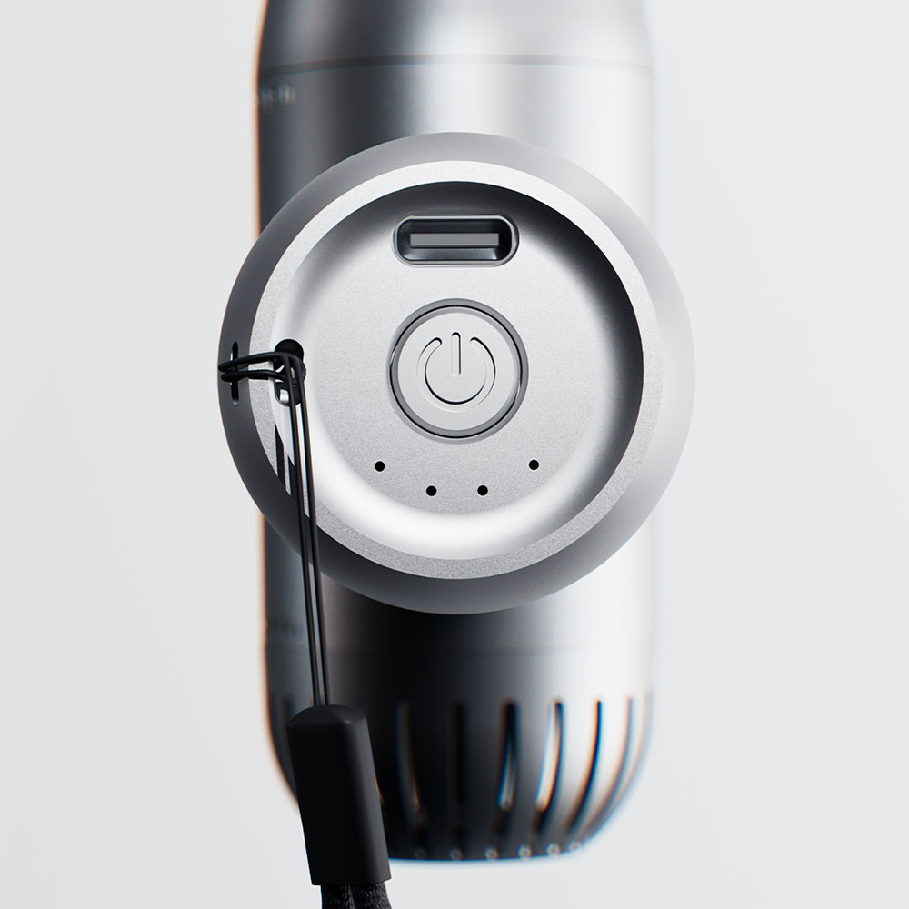 Lenyes LTF02 Dijital LED Göstergeli 4 Kademeli Çok Fonksiyonlu Turbo El Fanı - 4