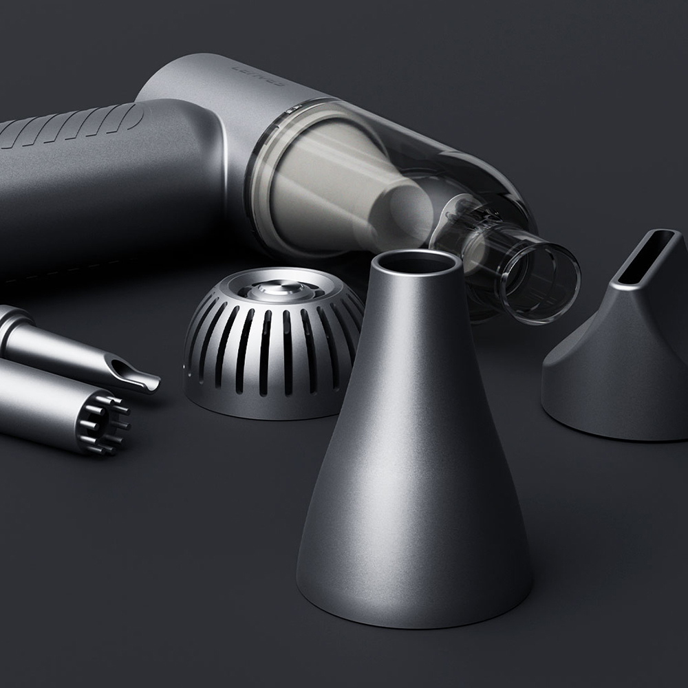 Lenyes LTF02 Dijital LED Göstergeli 4 Kademeli Çok Fonksiyonlu Turbo El Fanı - 5