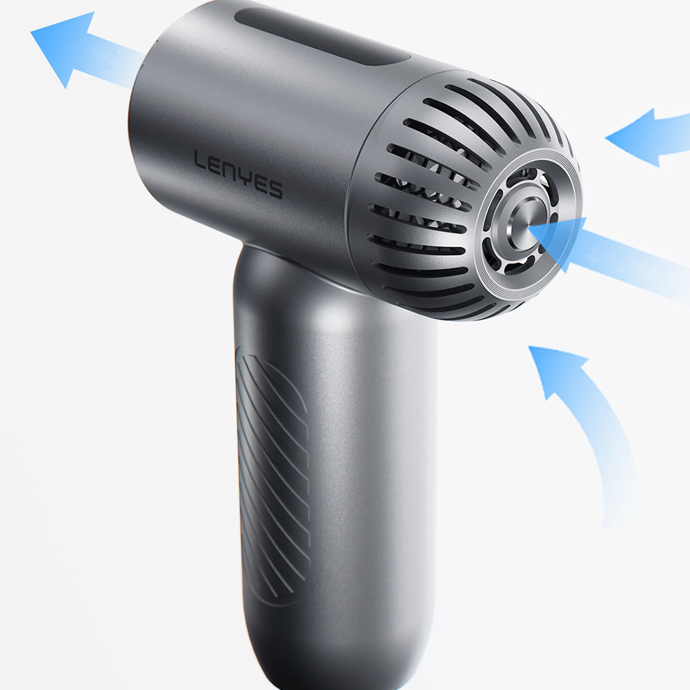 Lenyes LTF02 Dijital LED Göstergeli 4 Kademeli Çok Fonksiyonlu Turbo El Fanı - 6