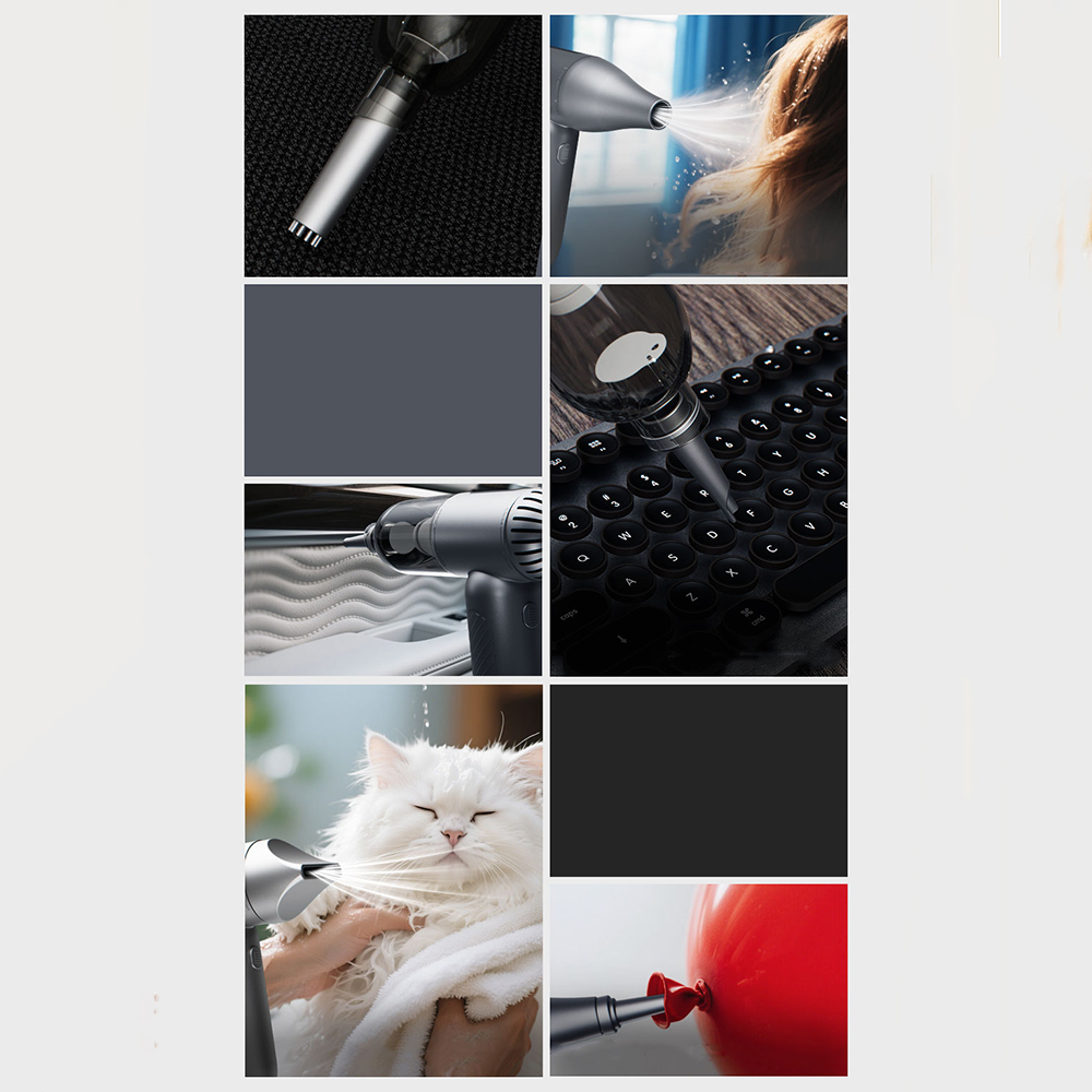 Lenyes LTF02 Dijital LED Göstergeli 4 Kademeli Çok Fonksiyonlu Turbo El Fanı - 7