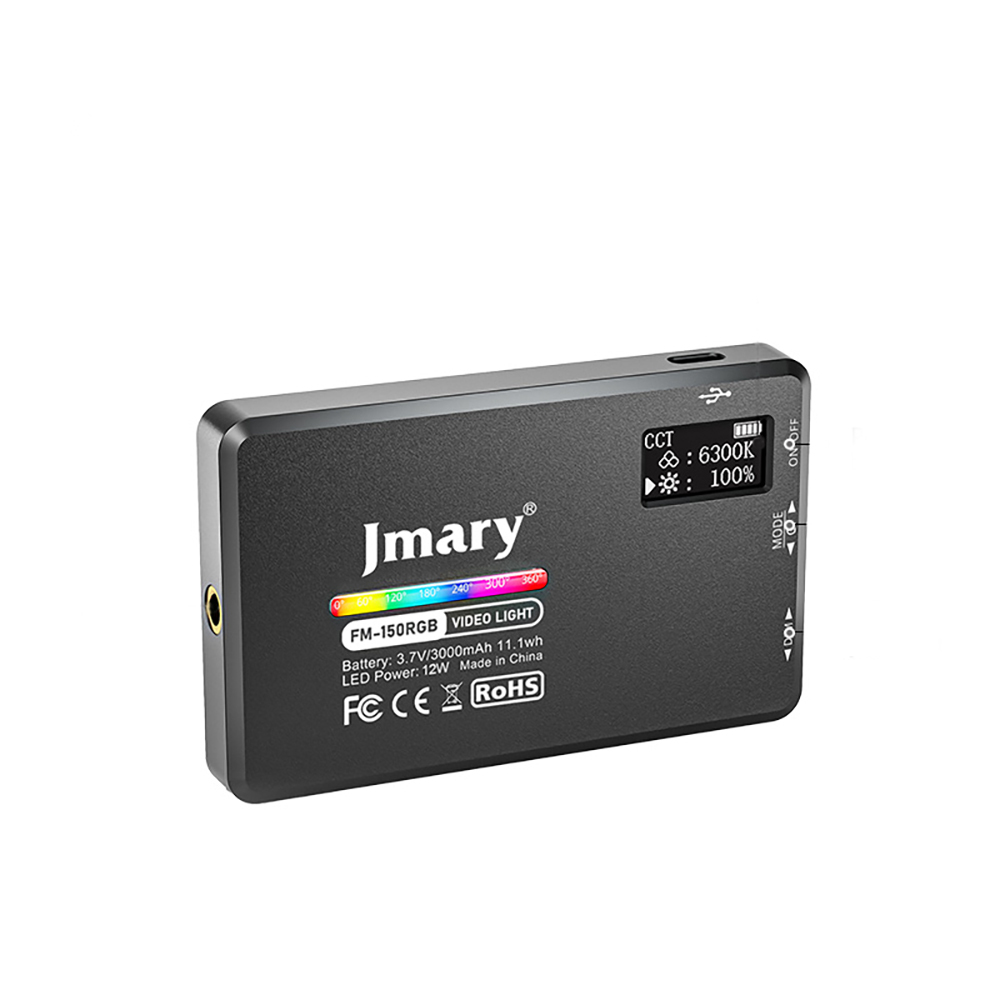 Jmary FM-150RGB RGB Led Telefon-Kamera Üstü Aydınlatma Işığı - 3