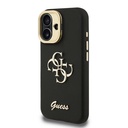 Apple iPhone 16 Uyumlu Kılıf Guess Orjinal Lisanslı Grained Yazı Logolu Kamera Standlı Kapak - 15