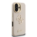 Apple iPhone 16 Uyumlu Kılıf Guess Orjinal Lisanslı Grained Yazı Logolu Kamera Standlı Kapak - 24