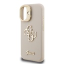 Apple iPhone 16 Uyumlu Kılıf Guess Orjinal Lisanslı Grained Yazı Logolu Kamera Standlı Kapak - 26