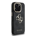 Apple iPhone 16 Pro Max Uyumlu Kılıf Guess Orjinal Lisanslı PU Deri 4G Desenli Metal Büyük 4G ve Yazı Logolu Kamera Standlı Kapak - 10