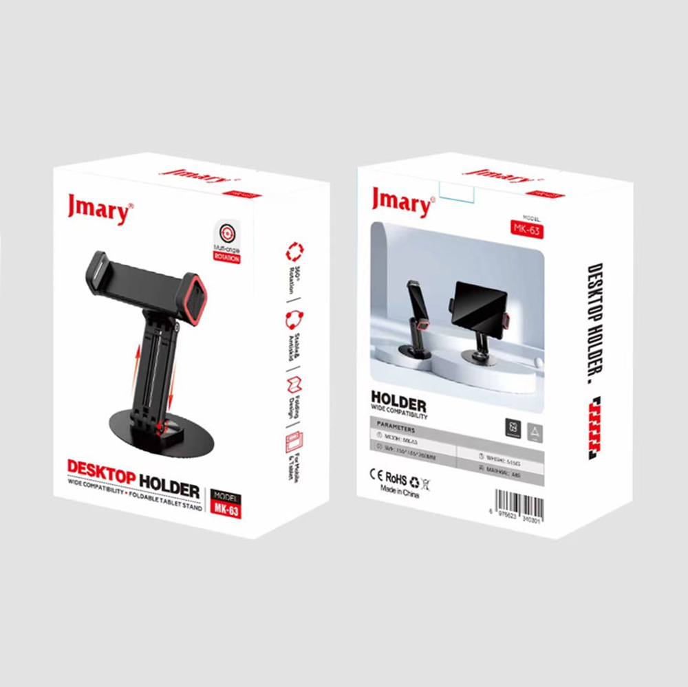 Jmary MK-63 Ayarlanabilir Katlanabilir 360 Derece Dönebilen Telefon ve Tablet Standı - 5